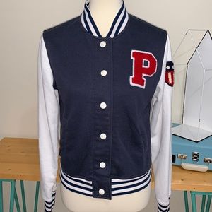 Papaya Letterman Style Jacket * Size Large *